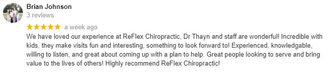 Chiropractic Lehi UH ReFlex Chiropractic Patient Testimonial